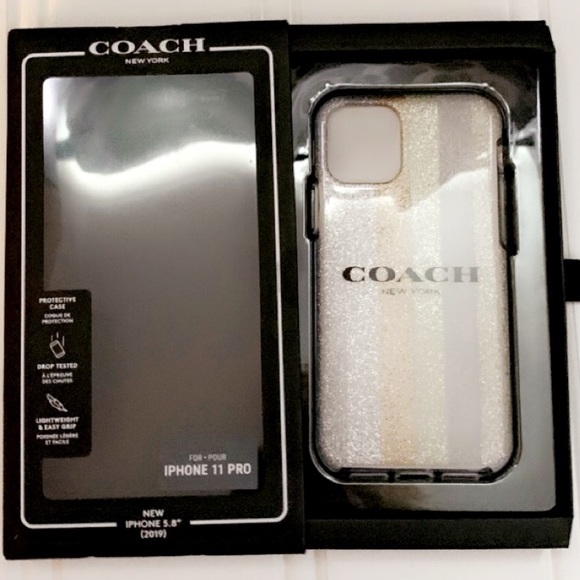 Coach Accessories - 🆕🌟🖤HOST PICK🖤🌟Coach Glitter Case iPhone 11Pro